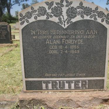 TRUTER Alan Fordyce 1896-1949