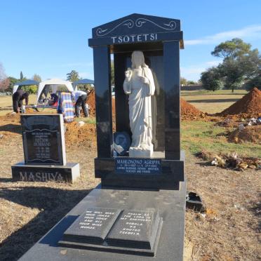 TSOTETSI Mahlonono Agrippa 1857-2010