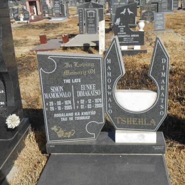 TSHEHLA Simon Mamokwalo 1974-2005 &amp; Eunice Dimakatso 1970-2005