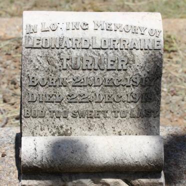 TURNER Leonard Lorraine 1917-1919