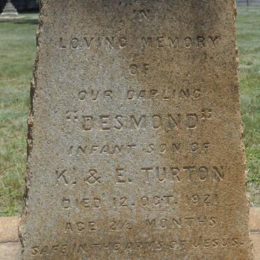 TURTON Desmond -1921