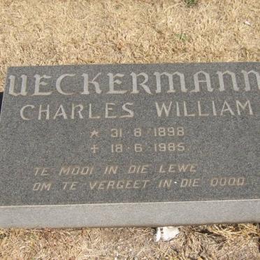 UECKERMANN Charles William 1898-1985