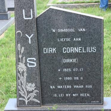 UYS Dirk Cornelius 1925-1980