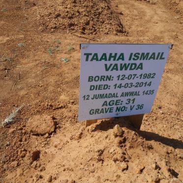 VAWDA Taaha Ismail 1982-2014