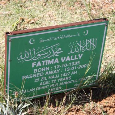 VALLY Fatima 1935-2007