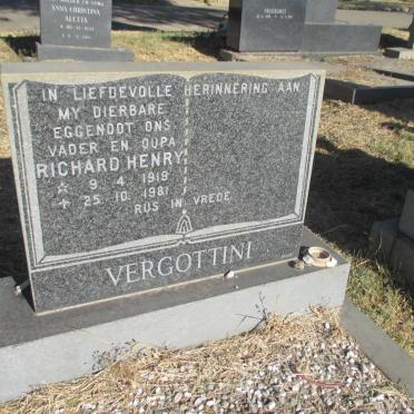 VERGOTTINI Richard Henry 1919-1981