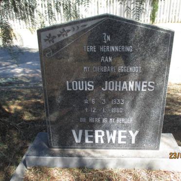 VERWEY Louis Johannes 1933-1980
