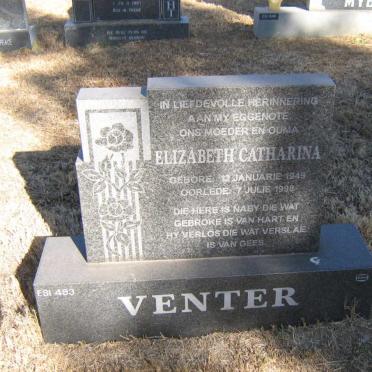 VENTER Elizabeth Catharina 1949-1998
