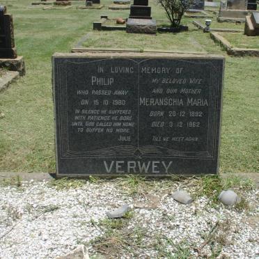 VERWEY Philip -1980 :: VERWEY Meranschia Maria 1892-1962