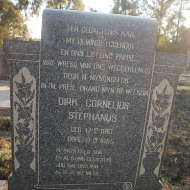 VENTER Dirk Cornelius Stephanus 1916-1955