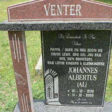 VENTER Johannes Albertus 1936-2009
