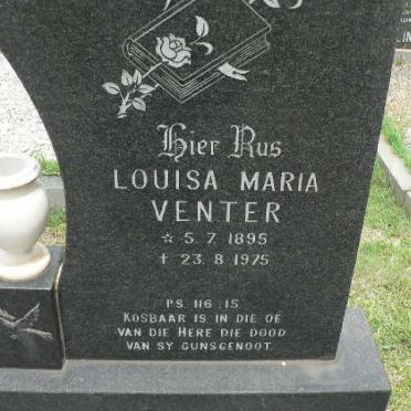 VENTER Louisa Maria 1895-1975