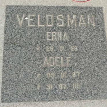 VELDSMAN Erna 1958- :: VELDSMAN Adelé 1987-1989