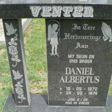 VENTER Daniel Albertus 1972-1974