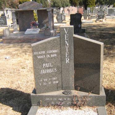 VENTER Paul Jacobus 1917-1996