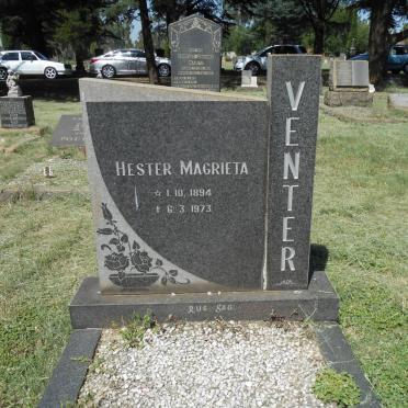 VENTER Hester Magrieta 1894-1973