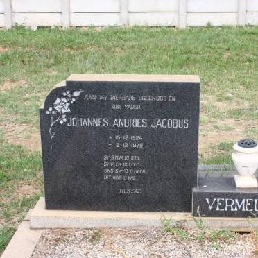 VERMEULEN Johannes Andries Jacobus 1924-1970