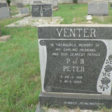 VENTER P.J.B. 1912-1955