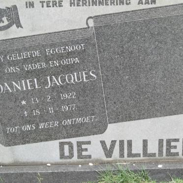 VILLIERS Daniel Jacques, de 1922-1977