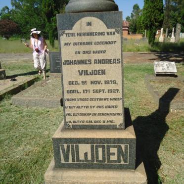 VILJOEN Johannes Andreas 1878-1927