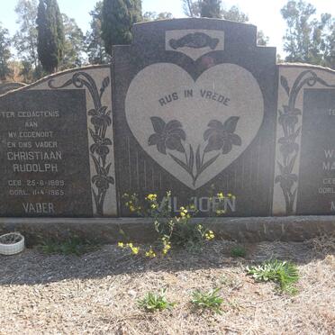 VILJOEN Christiaan Rudolph 1889-1965 & Wilhelmina Magaretha 1898- 