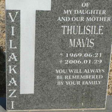 VILAKAZI Thulisile Mavis 1969-2006