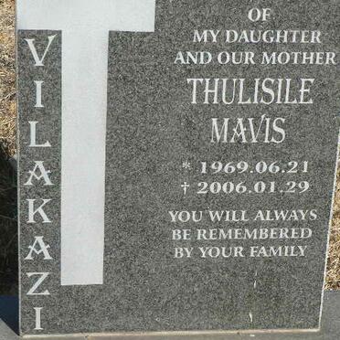 VILAKAZI Thulisile Mavis 1969-2006