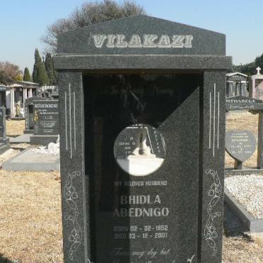 VILAKAZI Bhidla Abednigo 1952-2001