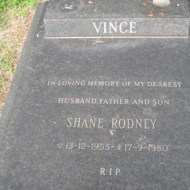 VINCE Shane Rodney 1955-1980