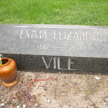 VILE Emma Elizabeth 1887-1978