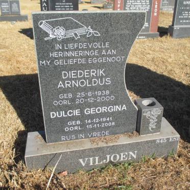 VILJOEN Diederik Arnoldus 1938-2000 &amp; Dulcie Georgina 1941-2008