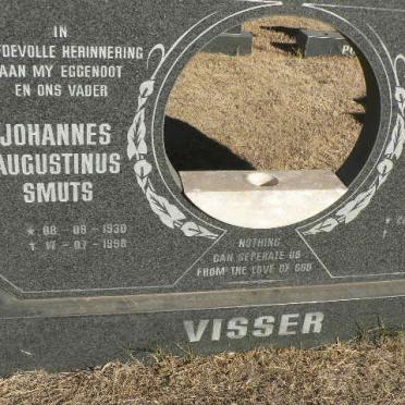 VISSER Johannes Augustinus Smuts 1930-1998 &amp; Peggy Esther Loreth 1933-