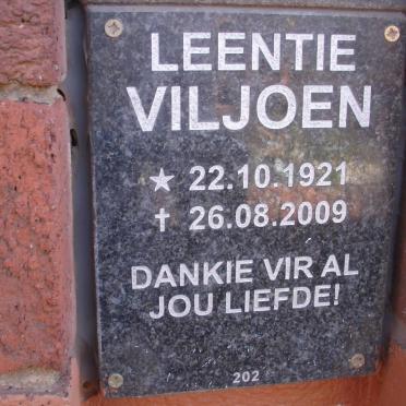 VILJOEN Leentie 1921-2009