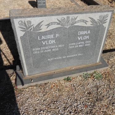 VLOK Laurie P. 1905-1958 &amp; Drika 1905-1998