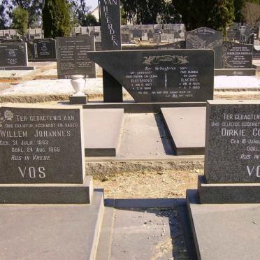 VOS Willem Johannes 1893-1969 &amp; Dirkie Cornelia 1894-1986