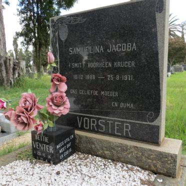 VORSTER Sameulina Jacoba previously KRUGER nee SMIT 1888-1971 :: VENTER Bettie 1914-19??