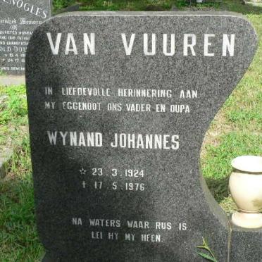VUUREN Wynand Johannes, van 1924-1976