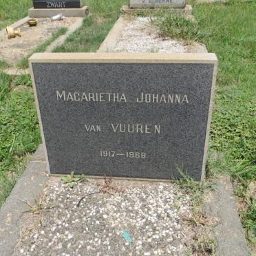VUUREN Magarietha Johanna, van 1917-1968