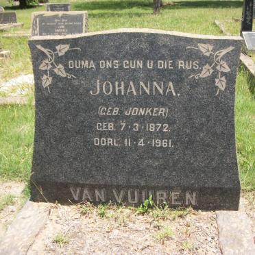 VUUREN Johanna, van nee JONKER 1872-1961