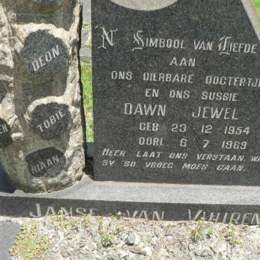 VUUREN Dawn Jewel, Janse van 1954-1969