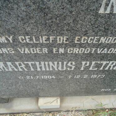 VUUREN Marthinus Petrus, Janse van 1904-1973