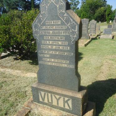 VUYK Cathrina Johanna nee NEETHLING 1905-1930