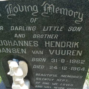 VUUREN Johannes Hendrik, Jansen van 1962-1964