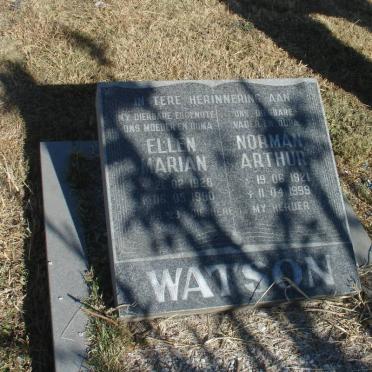 WATSON Norman Arthur 1921-1999 &amp; Ellen Marian 1928-1990