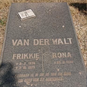 WALT Frikkie, van der 1936-1979 &amp; Rona 1938-