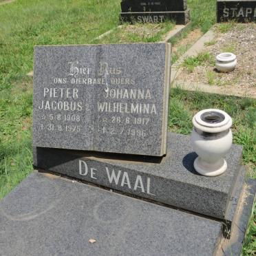 WAAL Pieter Jacobus, de 1908-1975 &amp; Johanna Wilhelmina 1917-1996