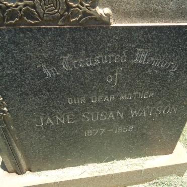 WATSON Jane Susan 1877-1958