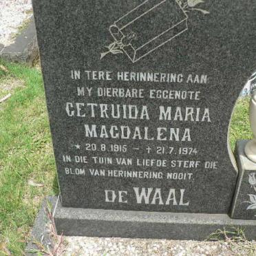 WAAL Gertruida Maria Magdalena, de 1915-1974