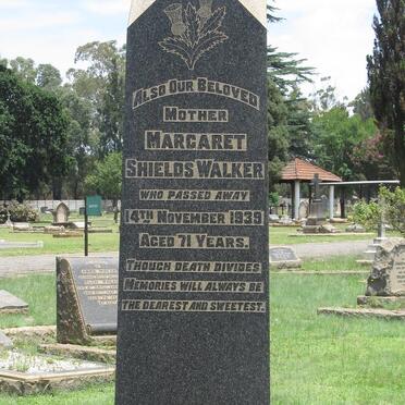 WALKER Margaret Shields -1939