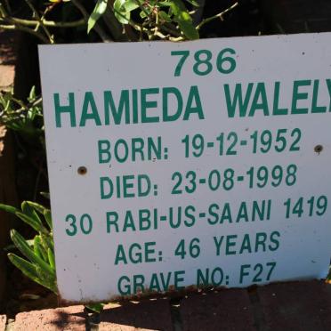 WALELY Hamieda 1952-1998